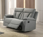 Makena Recliner Love Seat - Grey