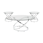 Donald Coffee Table Set - Silver