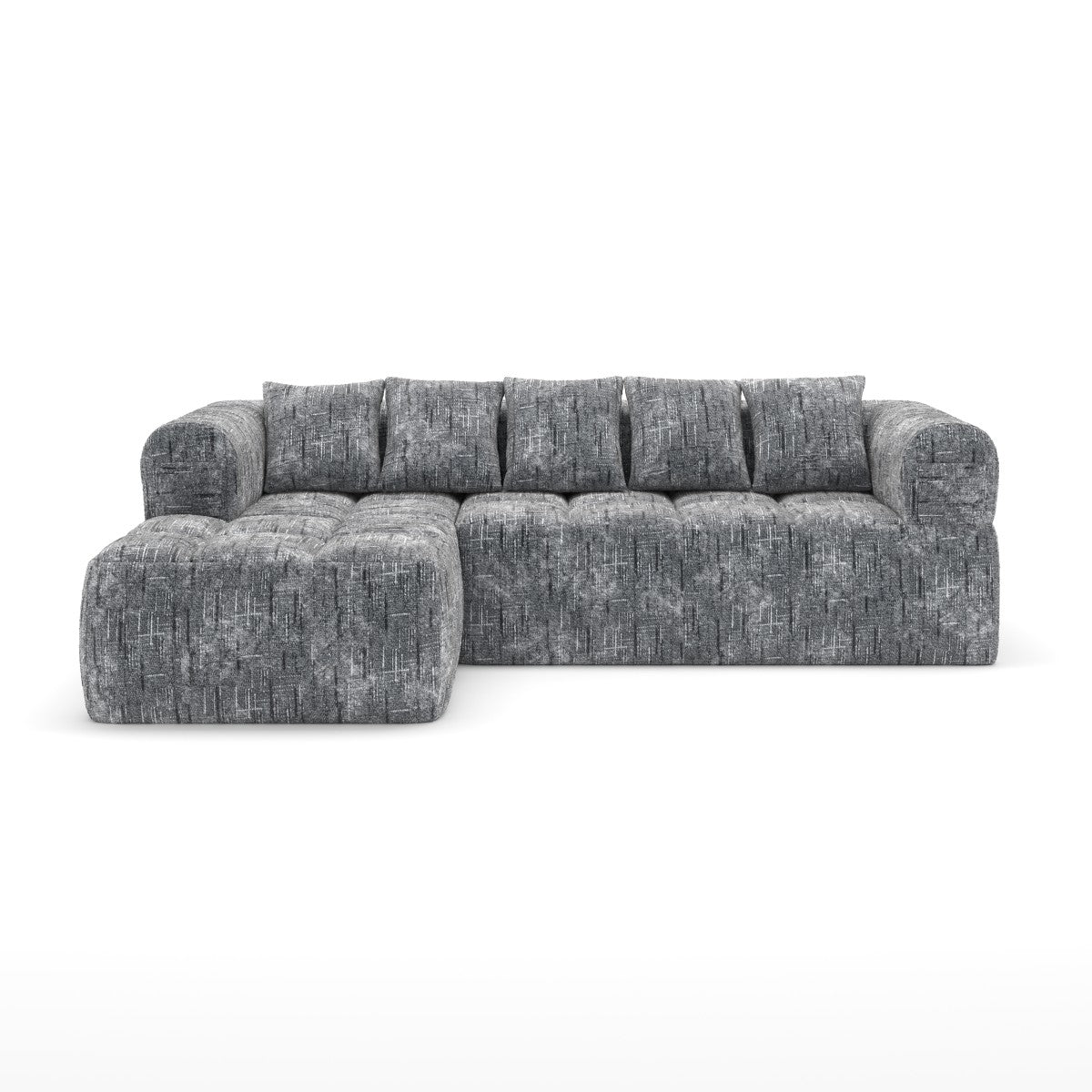 Luna Sectional Sofa - Grey
