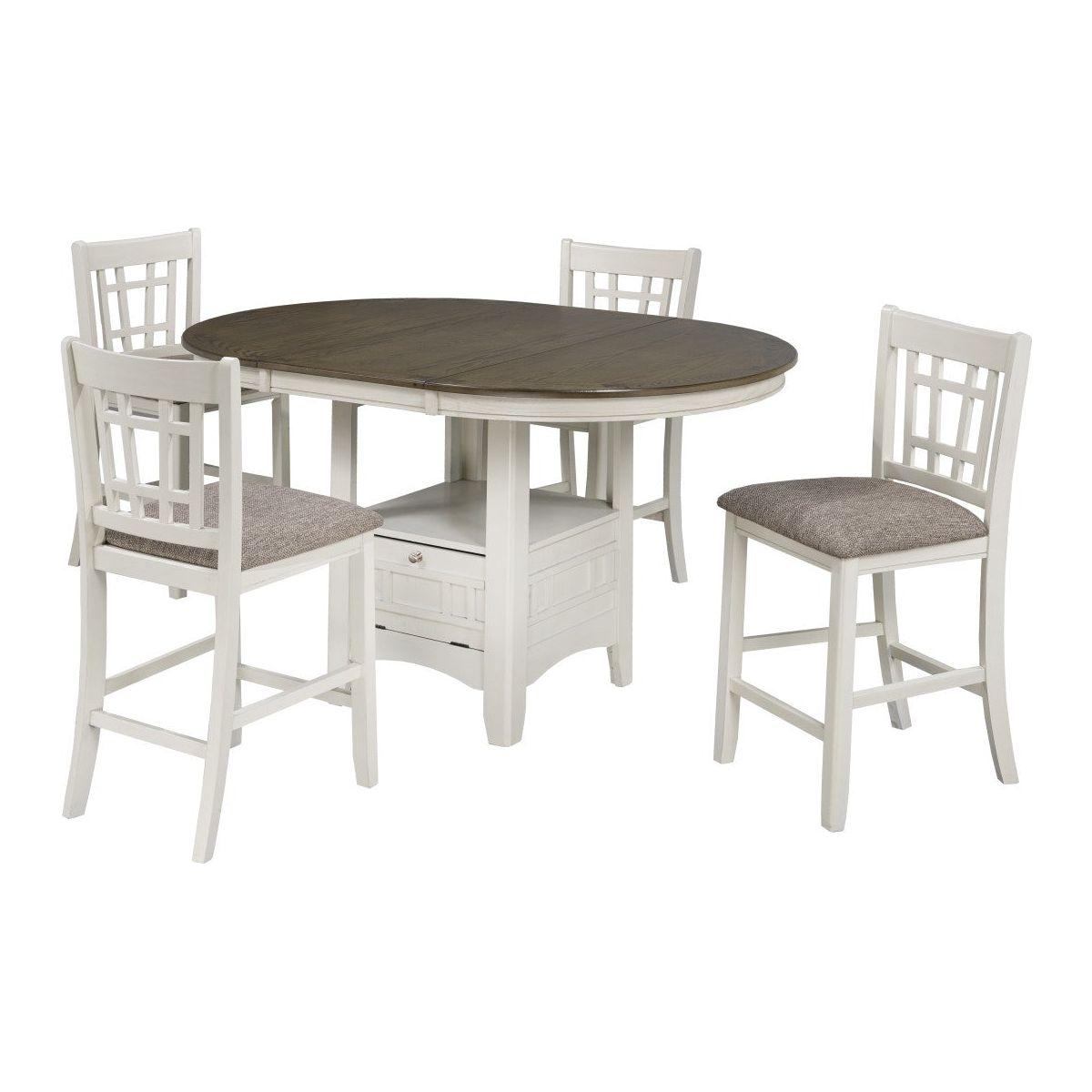 Serena Counter Set - White/oak