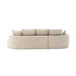 Monaco Curved Sectional Sofa - Beige