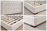 Lennox Upholstered Platform Bed - Beige