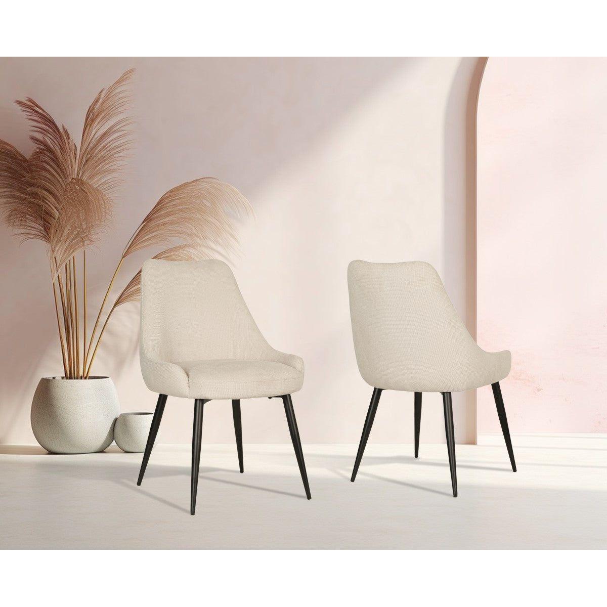 Karina Dining Chair, Set Of 2 - Beige