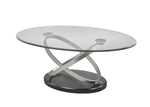 Athena 3-Piece Coffee Table Set - Black/Silver