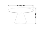 Savoy Dining Table - Espresso