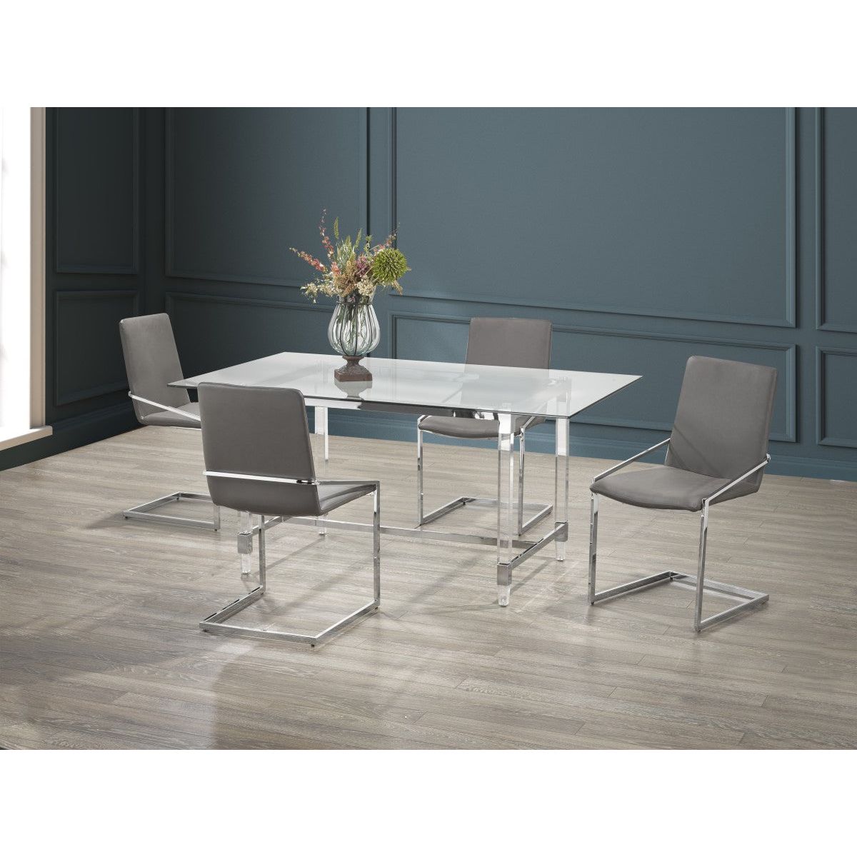 Violeta 5-piece Dining Set - Grey