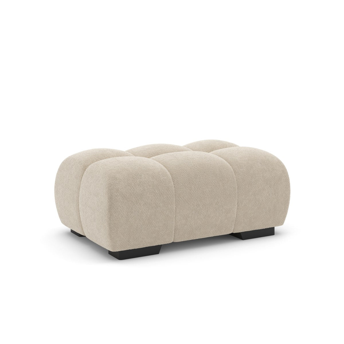 Modern Ottoman | Polyester & Fabric | Yellow | Kai Ottoman Collection