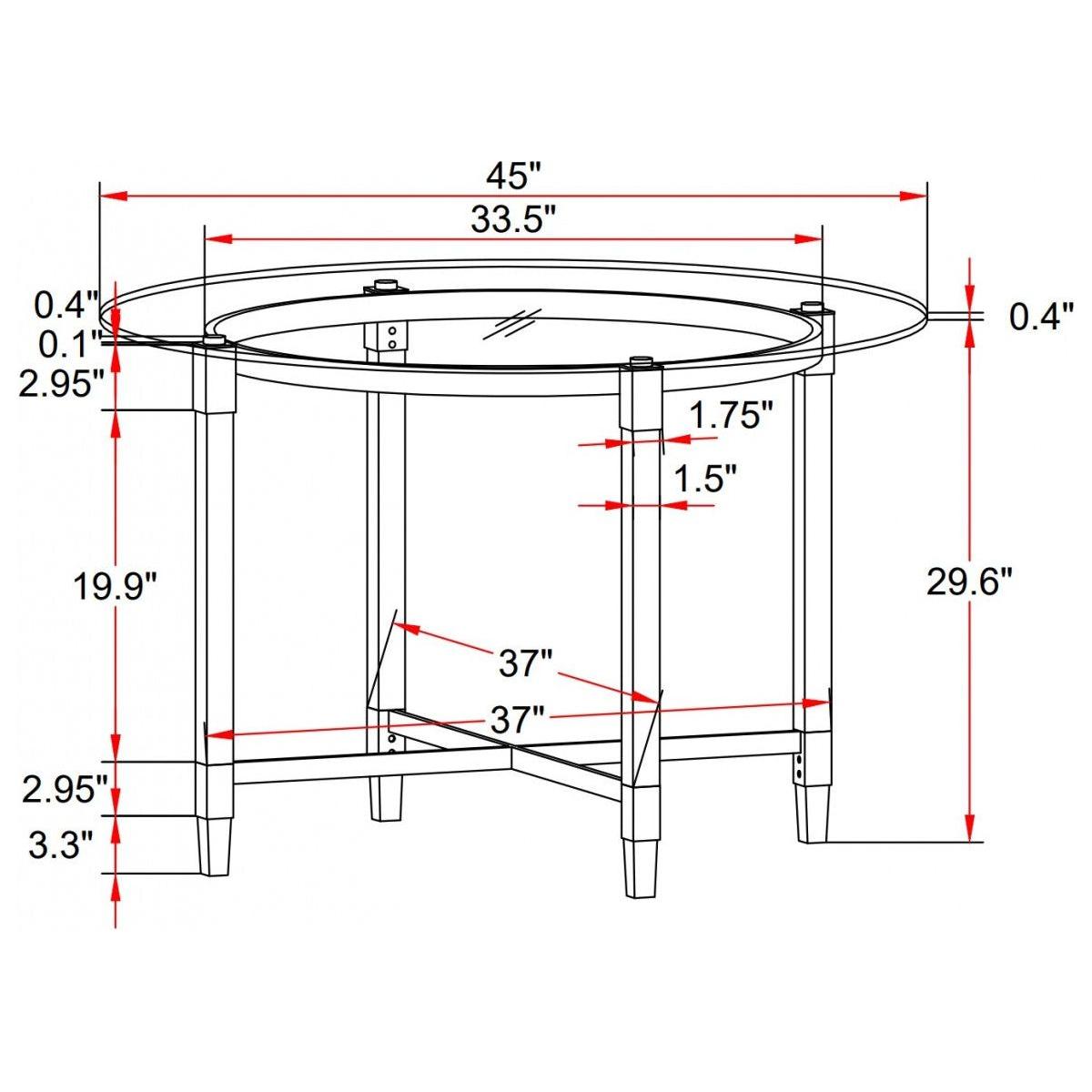 Margarita Dining Table - Silver