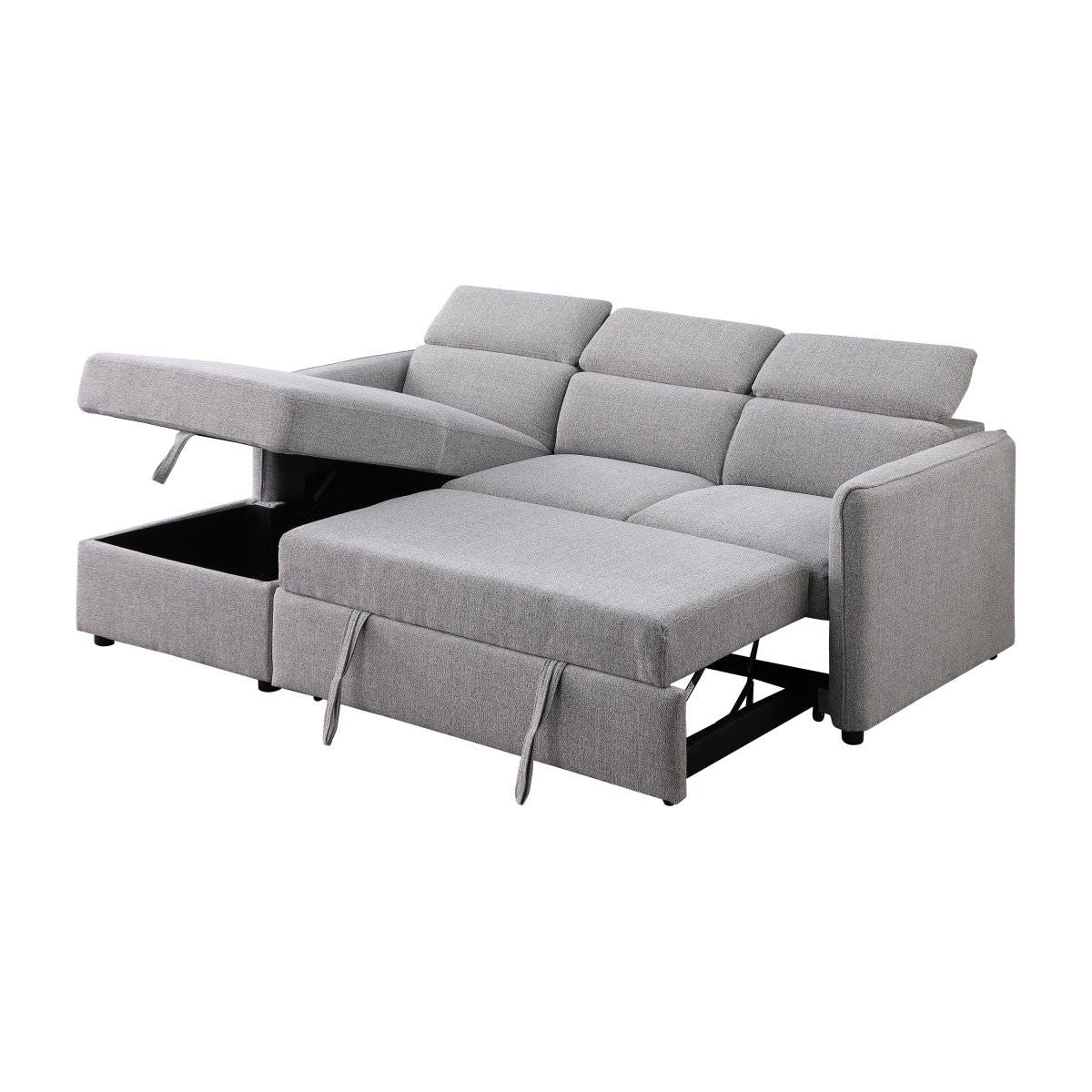 Ellis LHF Sleeper Sectional - Grey