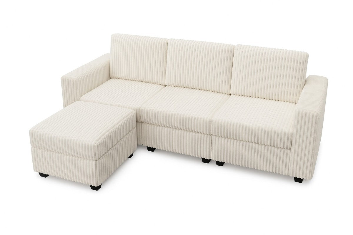 Mira Modular Ribbed Velvet Sectional