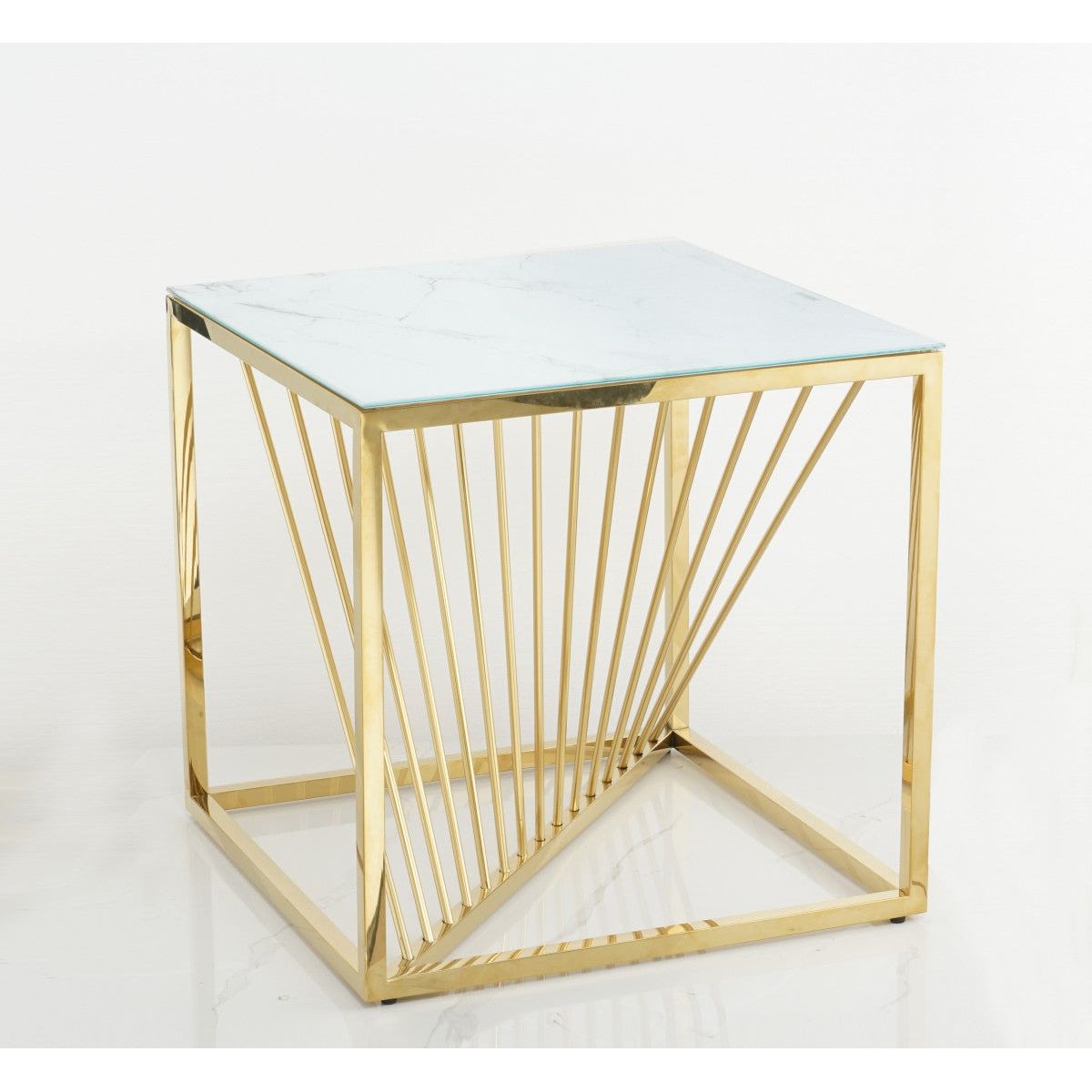 Alexa Side Table, Gold