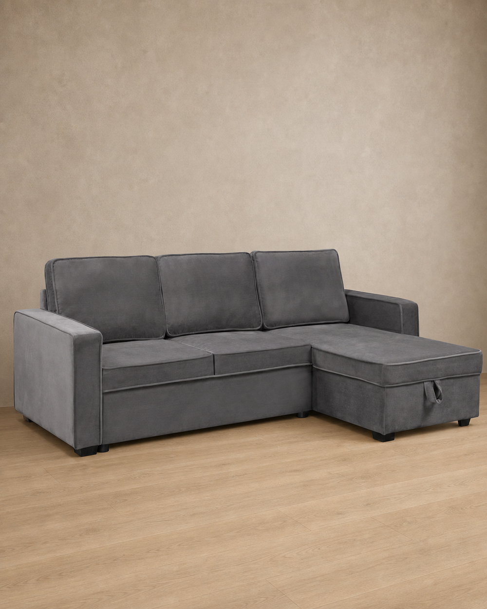 Soho Reversible Sectional Sofa - Grey