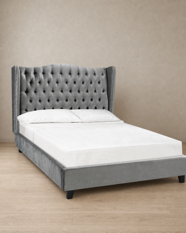 Alexandra King Bed Frame - Grey