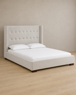 Lennox Upholstered Platform Bed - Beige
