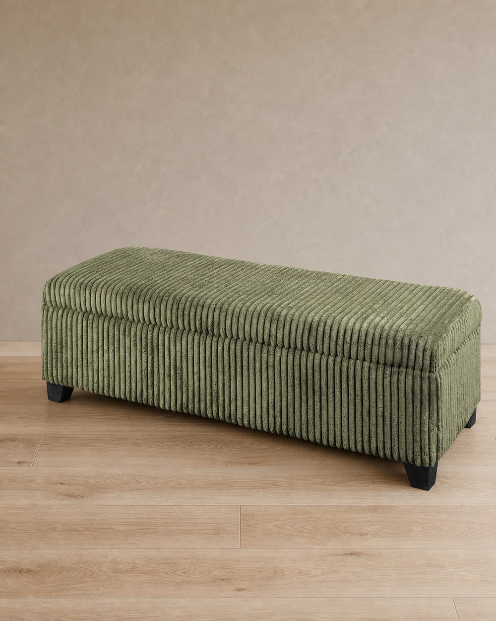 Milo Storage Ottoman - Green
