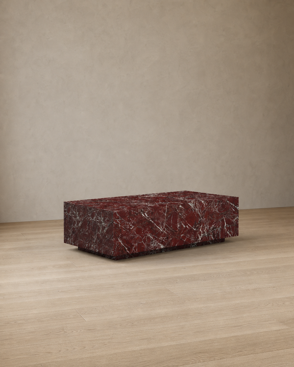 Kellan Coffee Table - Burgundy
