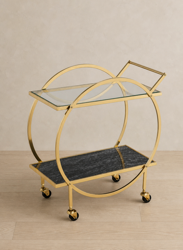 Maeve Bar Cart - Gold