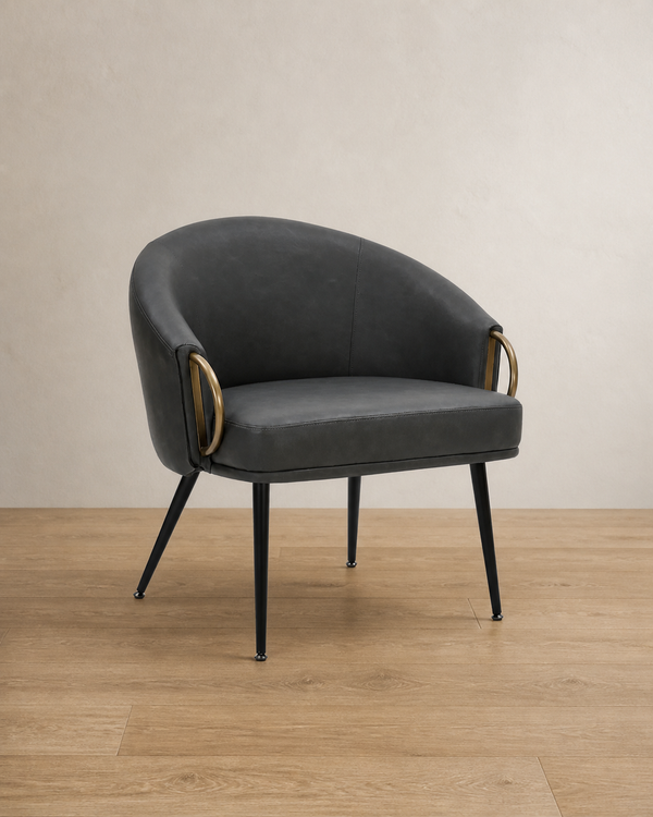 Zita Accent Chair - Charcoal