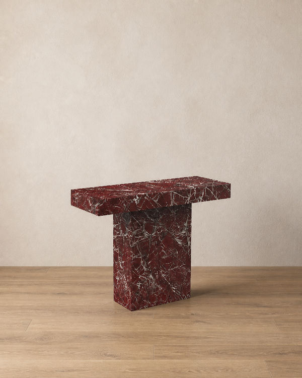 Keaton Console Table - Burgundy