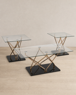 Ross Coffee Table Set - Black