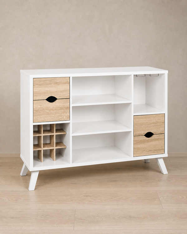 Liliana Buffet/Server Bar Cabinet - White