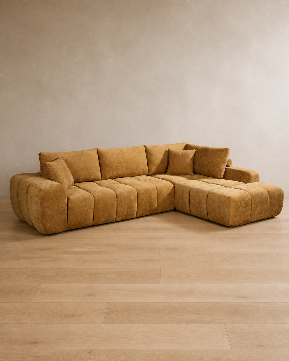 Vince RHF Sectional - Mustard