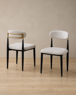 Devon Dining Chair (Set of 2) - Beige/Black