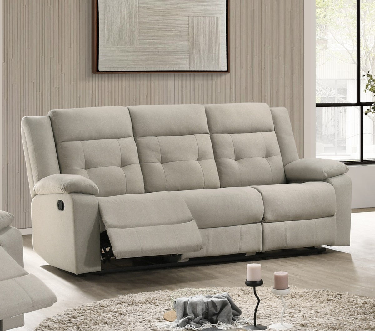 Contemporary Sectional Sofa | Linen & Fabric | Tennessee Recliner Sofa Collection
