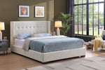 Lennox Upholstered Platform Bed - Beige
