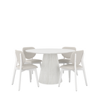 Akira Dining Set - White