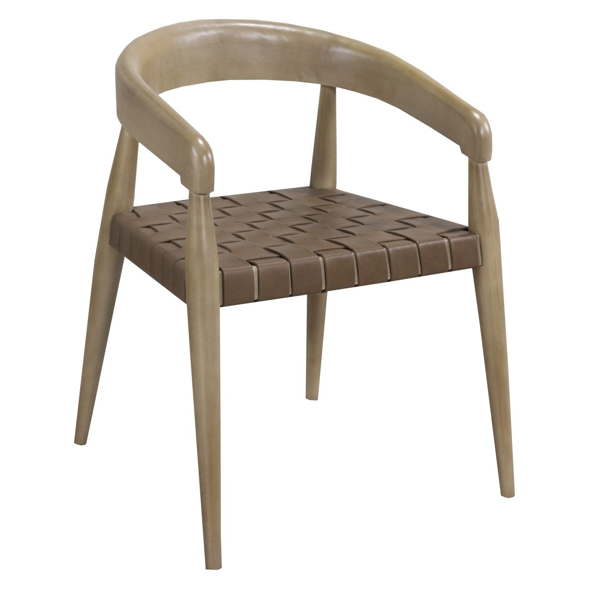 Alessio Dining Chair - Acacia/Leather