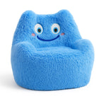 Fuzzy Monster Kids Chair - Blue