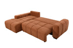 Ziva Sectional Sleeper - Burnt Orange