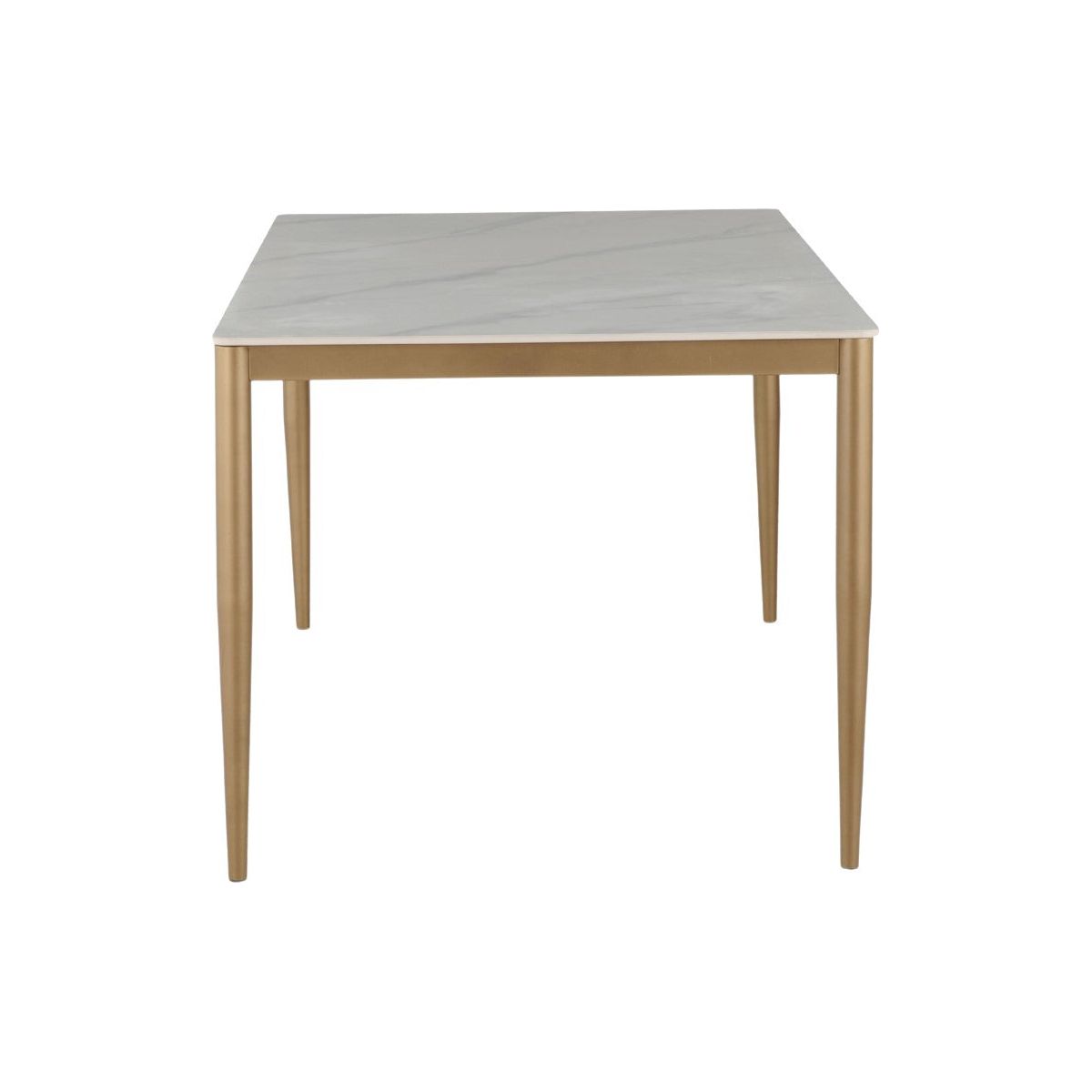 Ruben Dining Table - White/Gold