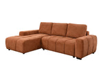 Ziva Sectional Sleeper - Burnt Orange