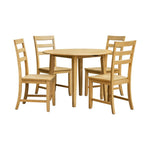 Harlow 5-Piece Drop-Leaf Kitchen Set - Natural