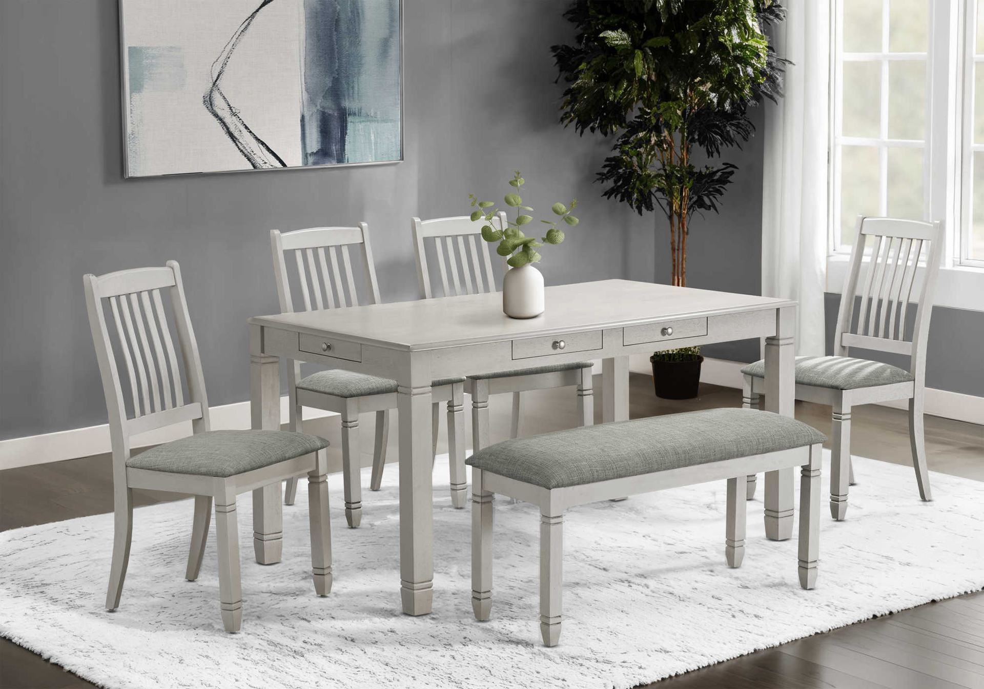 Willow Farmhouse Dining Bench