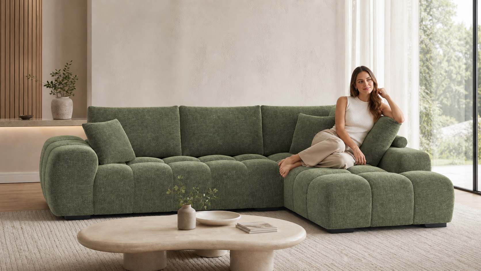 Sectional sofa styled living room