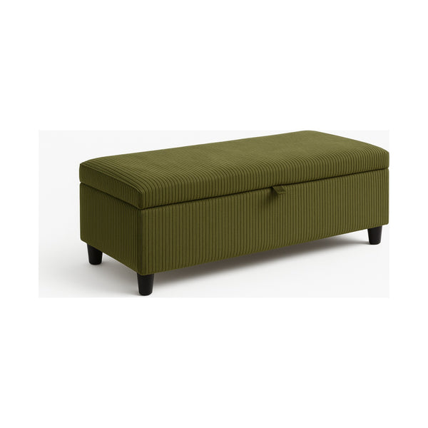 Milo Storage Ottoman - Green