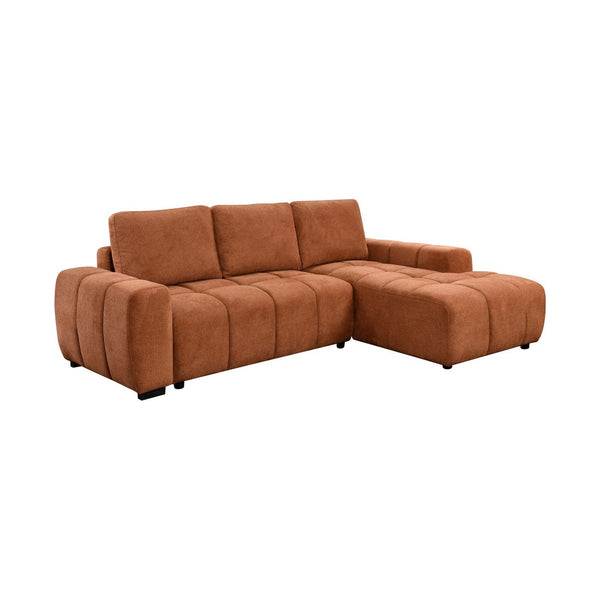 Ziva Sectional Sleeper - Burnt Orange